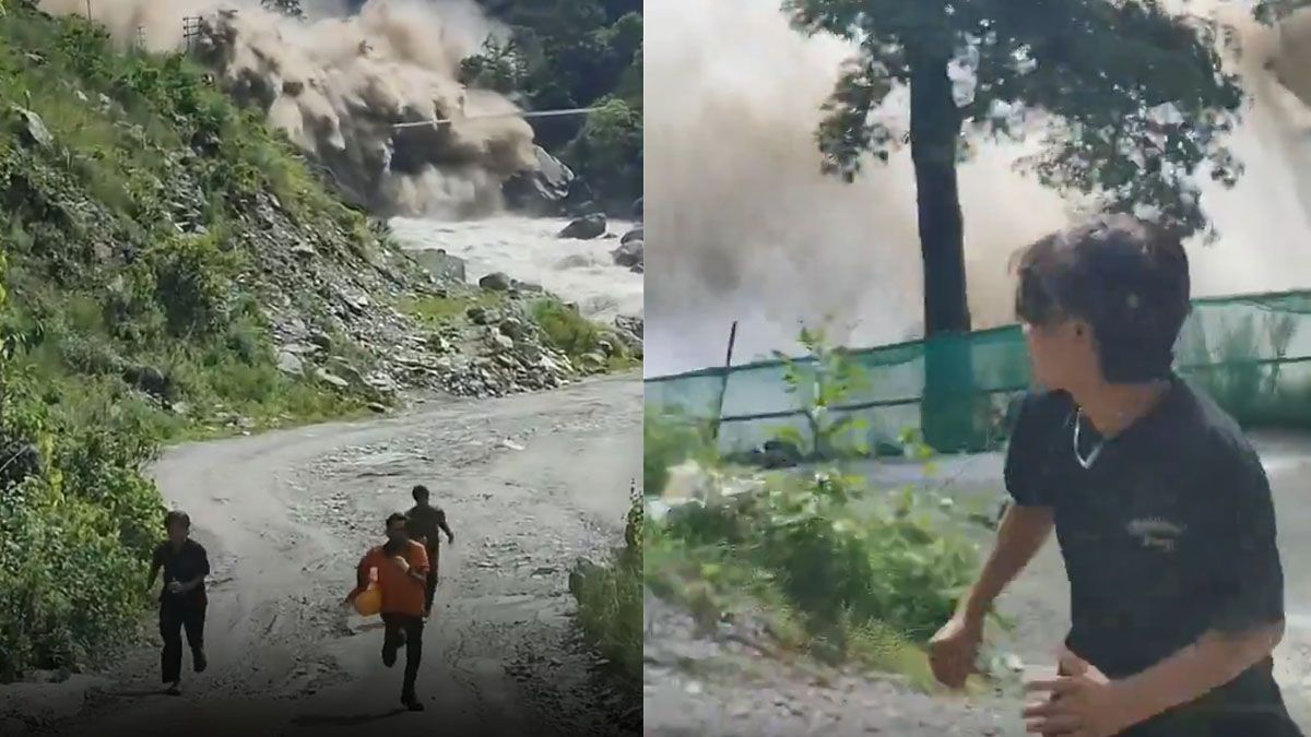 Los trabajadores pudieron subir a resguardo del paso de la avalancha en Nepal. (Foto: A24.com)  
