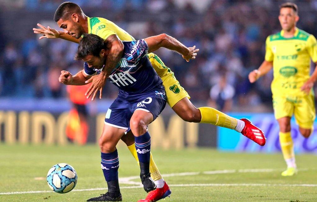 Superliga: Racing y Defensa y Justicia empataron 1-1 en la despedida de Coudet del Cilindro
