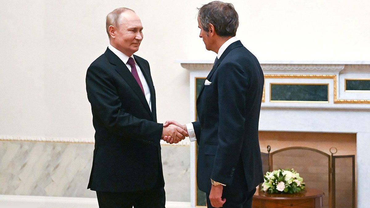 El argentino Rafael Grossi con Vladimir Putin