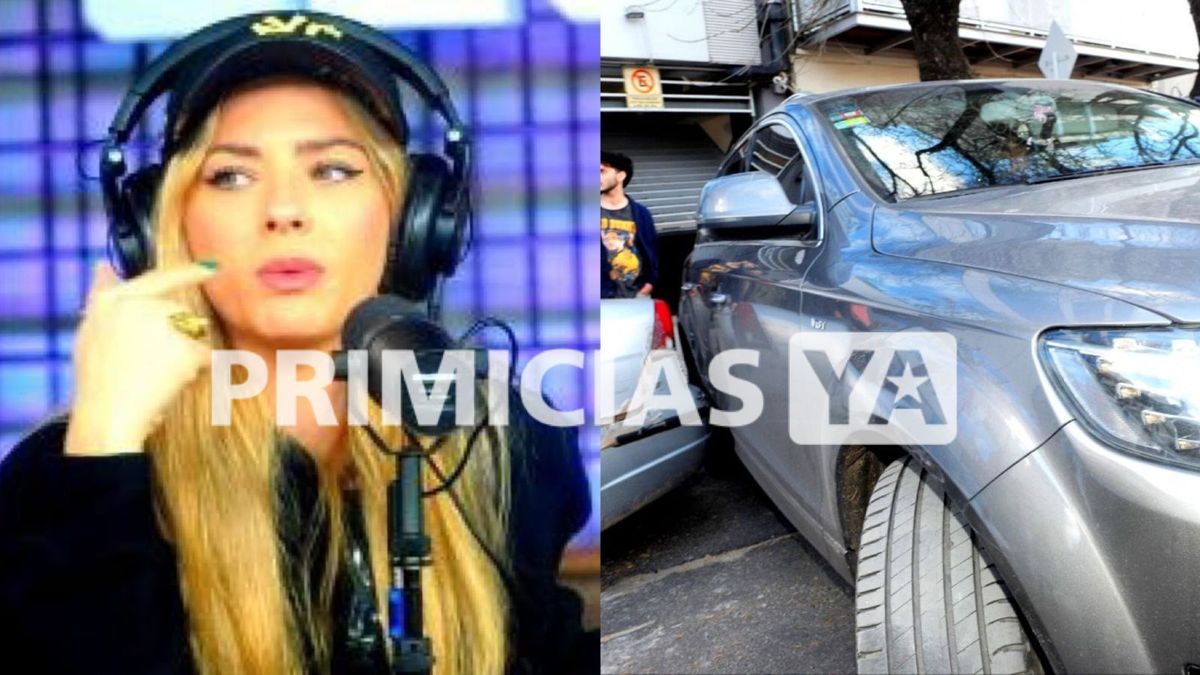 La China Suárez quiso huir de la prensa y chocó con su auto: fotos exclusivas&nbsp;
