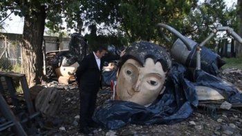 El muñeco reconstruido de San Martín será la cara insignia en la reapertura de Tecnópolis