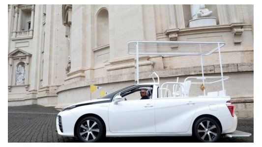 Un papa móvil de hidrógeno para Su Santidad el Papa Francisco