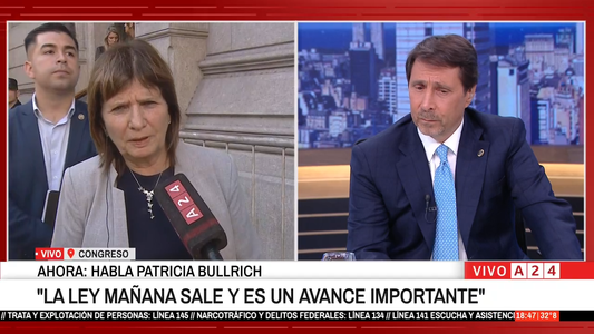 Patricia Bullrich se mostró optimista sobre la reforma laboral: La ley mañana sale