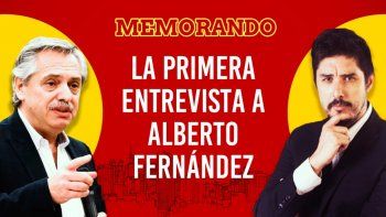 Alberto Fernández mano a mano con Lucas Morando