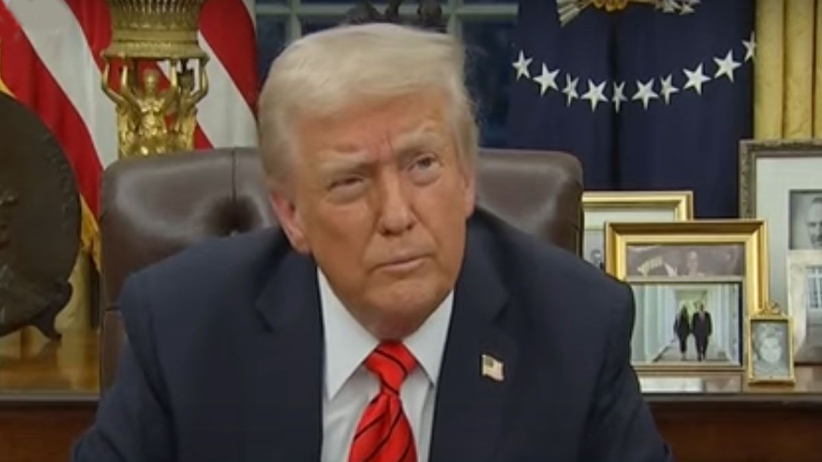 El presidente Trump explicó por qué la Argentina también está entre los países alcanzados por el gravamen del 25% al acero y al aluminio. (Captura de TV)