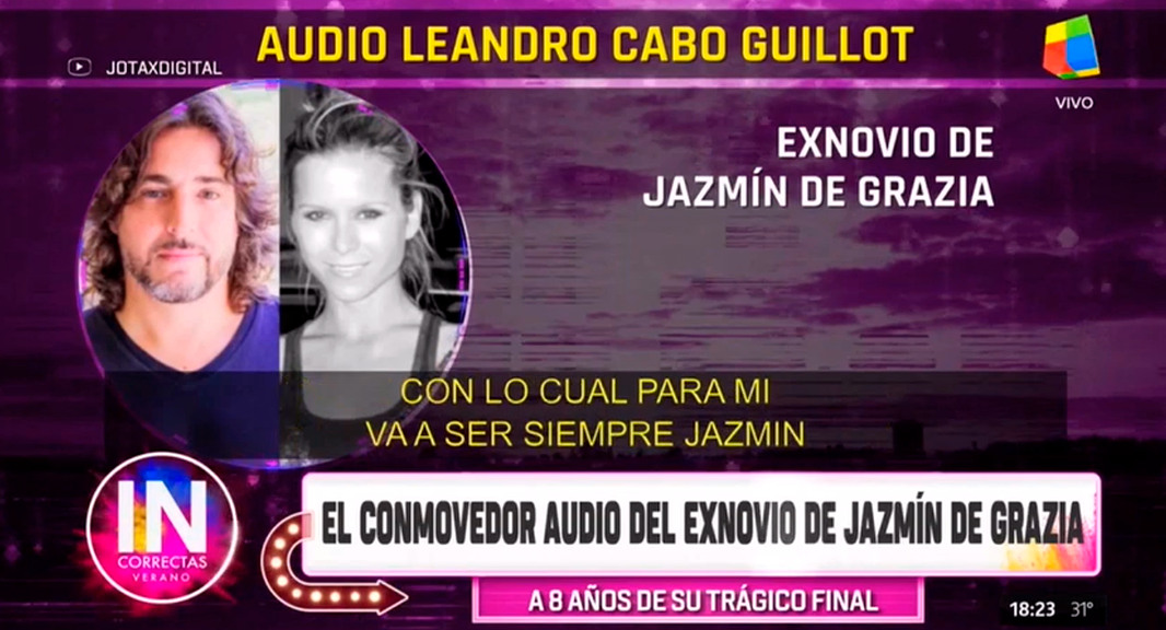 El último novio de Jazmín De Grazia recordó a la modelo: Siempre pienso en todo lo que aprendí con ella