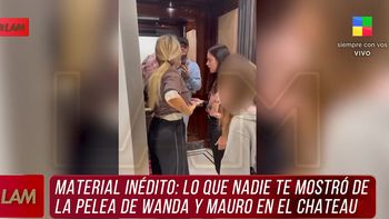 Las imágenes inéditas de la pelea entre Wanda Nara y Mauro Icardi en el Chateau