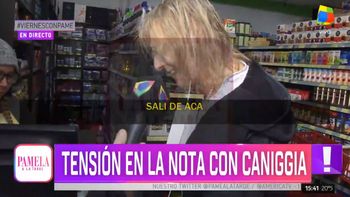 Claudio Paul Caniggia violento con la prensa: Salí de acá, tomátelas