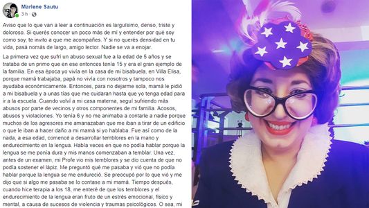 La DJ, actriz y docente Marlene Sautú denunció un escalofriante historial de abusos
