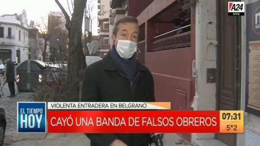Cayó una banda de falsos obreros durante una redada tras una entradera