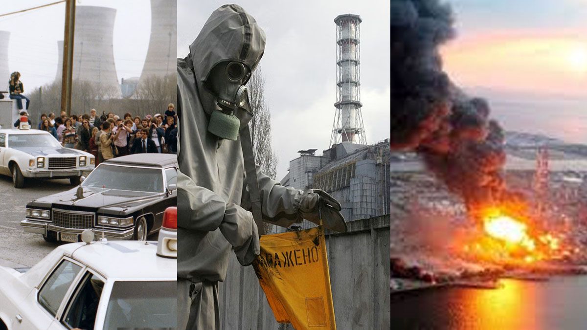 Three mile Island (EE.UU., 1979), Chernobil (Ucrania/URSS, 1986) y Fukushima (Japón, 2011). Tres accidentes en centrales nucleares. ¿Antecedente de lo que puede suceder en Irán? (Foto: A24.com)