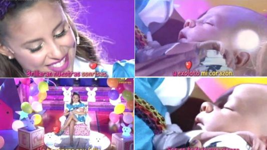 Lourdes Sánchez presentó a su hijo Valentín en televisión