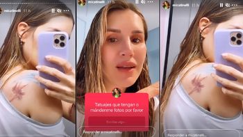 Micaela Tinelli mostró los tatuajes que la avergüenzan y comenzó a quitarse