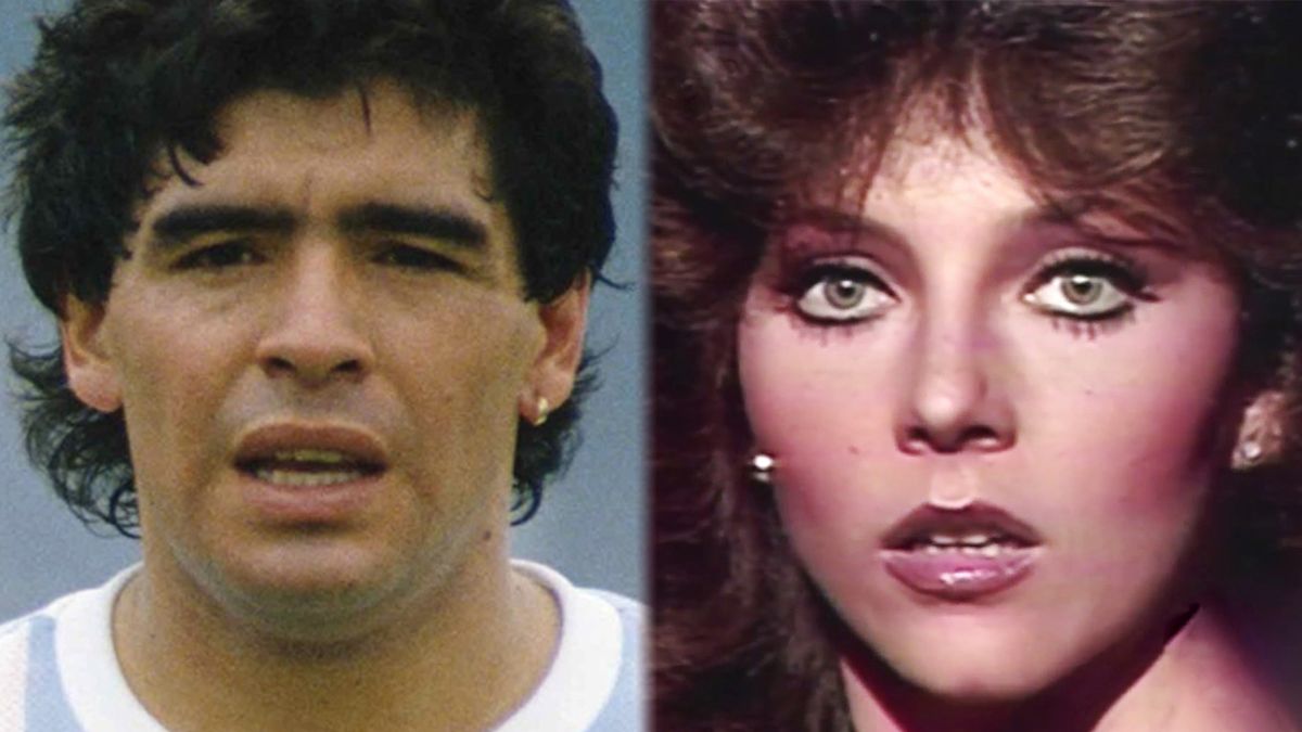 Diego Maradona y Verónica Castro