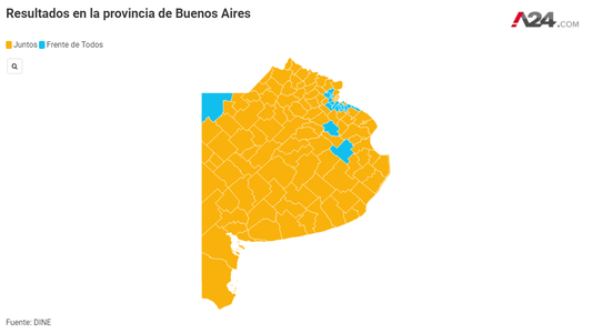 Mapa de las elecciones PASO 2021: ¿Quién ganó en cada municipio de la provincia?
