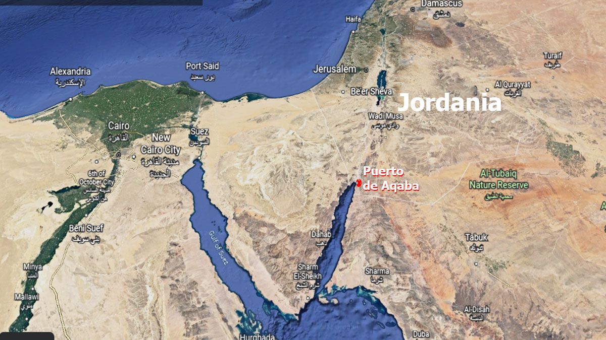 Áqaba, puerto de salida de Jordania por el mar rojo al océano Índico (Foto: Archivo)