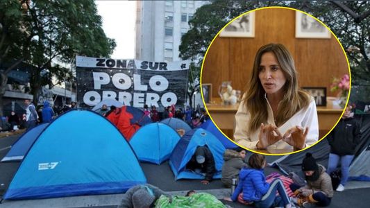 Victoria Tolosa Paz, sobre el acampe en Av. 9 de Julio: Hay niños y mujeres acampando en condiciones infrahumanas
