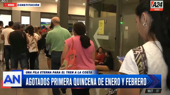 Venta de pasajes: demoras y largas colas para comprar los boletos para ir en tren a la Costa