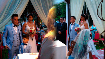 Roberto Edgar Volcán se casó con Jenifer en Puerto Iguazú