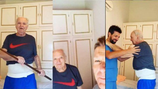 Los emotivos videos de Alejandro Fantino acompañando a su padre en este difícil momento