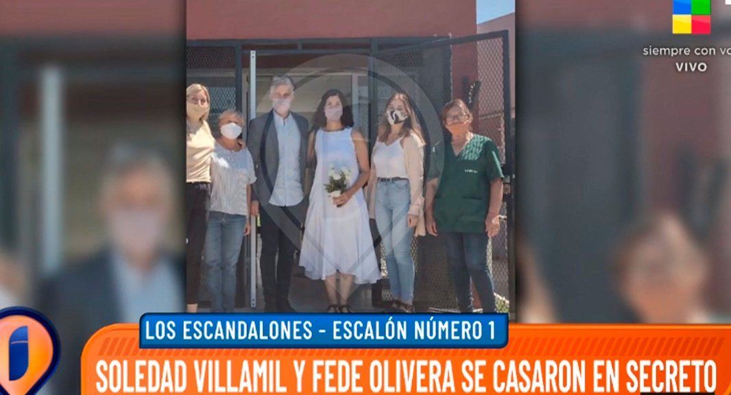 Se casaron Soledad Villamil y Federico Olivera