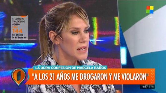 El duro relato de Marcela Baños: reveló que fue víctima de una violación