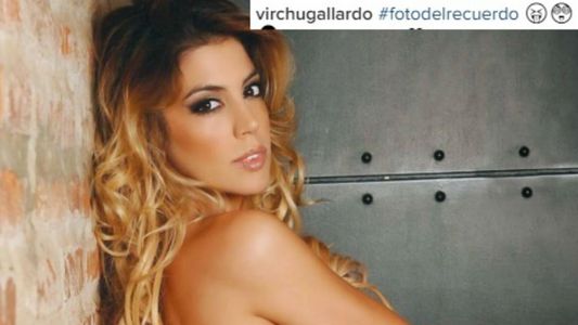 Foto retro y caliente de Virginia Gallardo