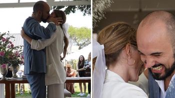 Sin principio ni final: Abel Pintos se casó con Mora Calabrese