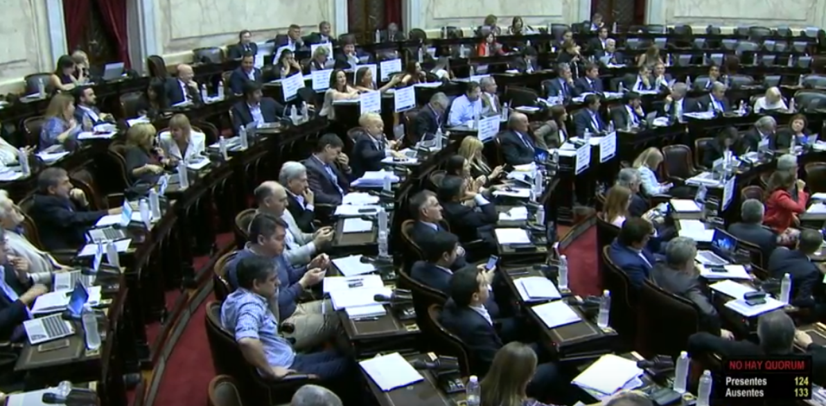 Diputados: fracasó la sesión contra  el tarifazo y la oposición critica en minoría