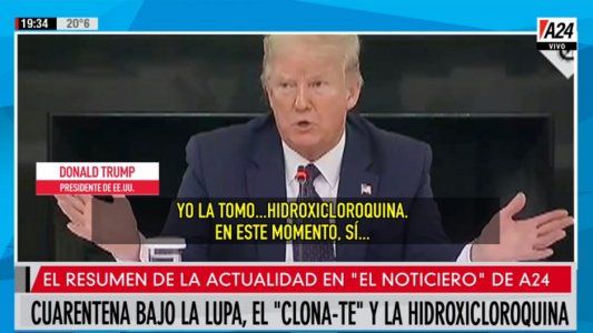 El resumen del día de A24: coronavirus, Trump y Mühlberger