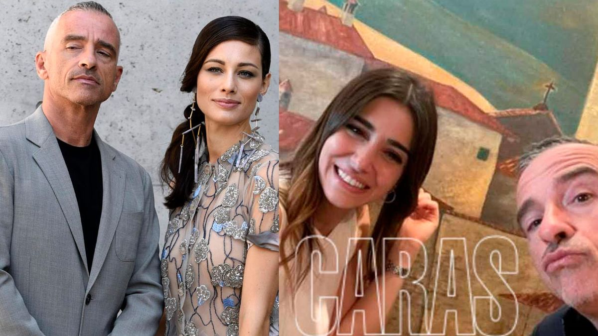 Eros con su ex, Mariaca, y con la periodista argentina