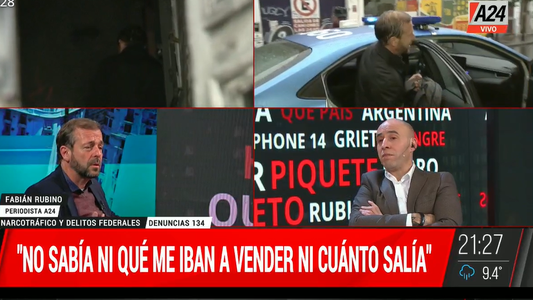 Fabián Rubino y la nota del día: No pensé que me iban a vender droga, tuve miedo
