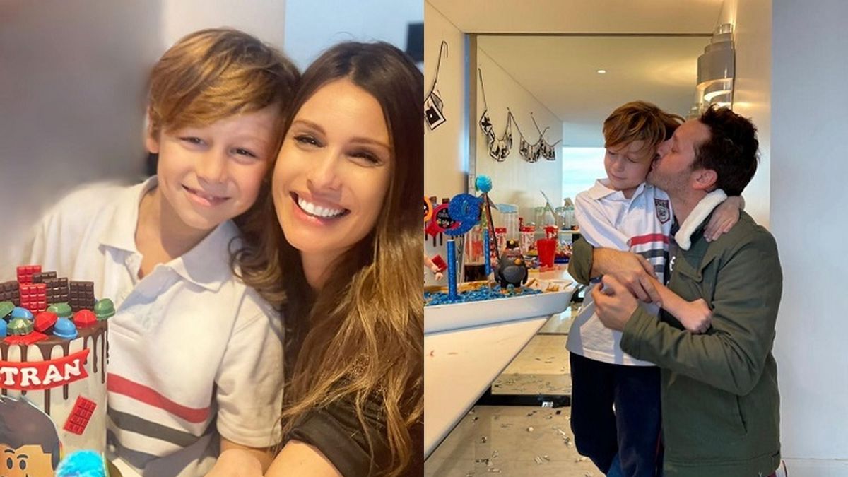 Las imágenes con las que Pampita y el chileno saludaron a través de las redes sociales al pequeño Beltrán Vicuña Ardohain, por su cumpleaños número 9.