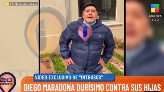 Diego Maradona habló en Intrusos en medio de su pelea con Dalma y Gianinna: Estaba muerto, ¿no?