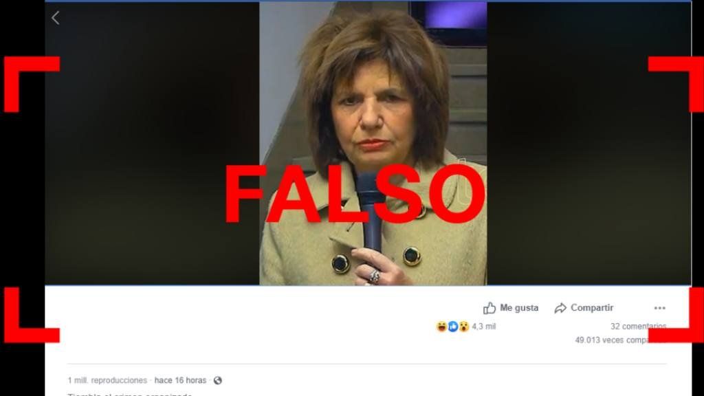 Es falso el video de Bullrich donde parece “borracha”