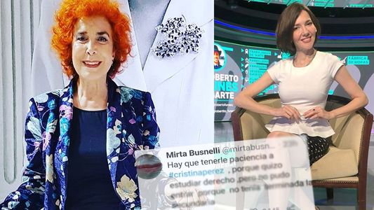 Mirtha Busnelli apuntó contra Cristina Pérez pero se equivocó y no se lo perdonaron