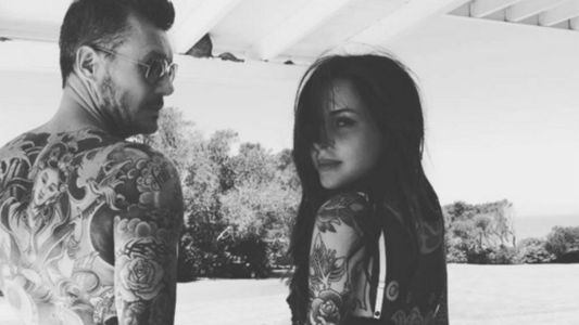 Marcelo Tinelli y Candelaria, a puro tatuaje