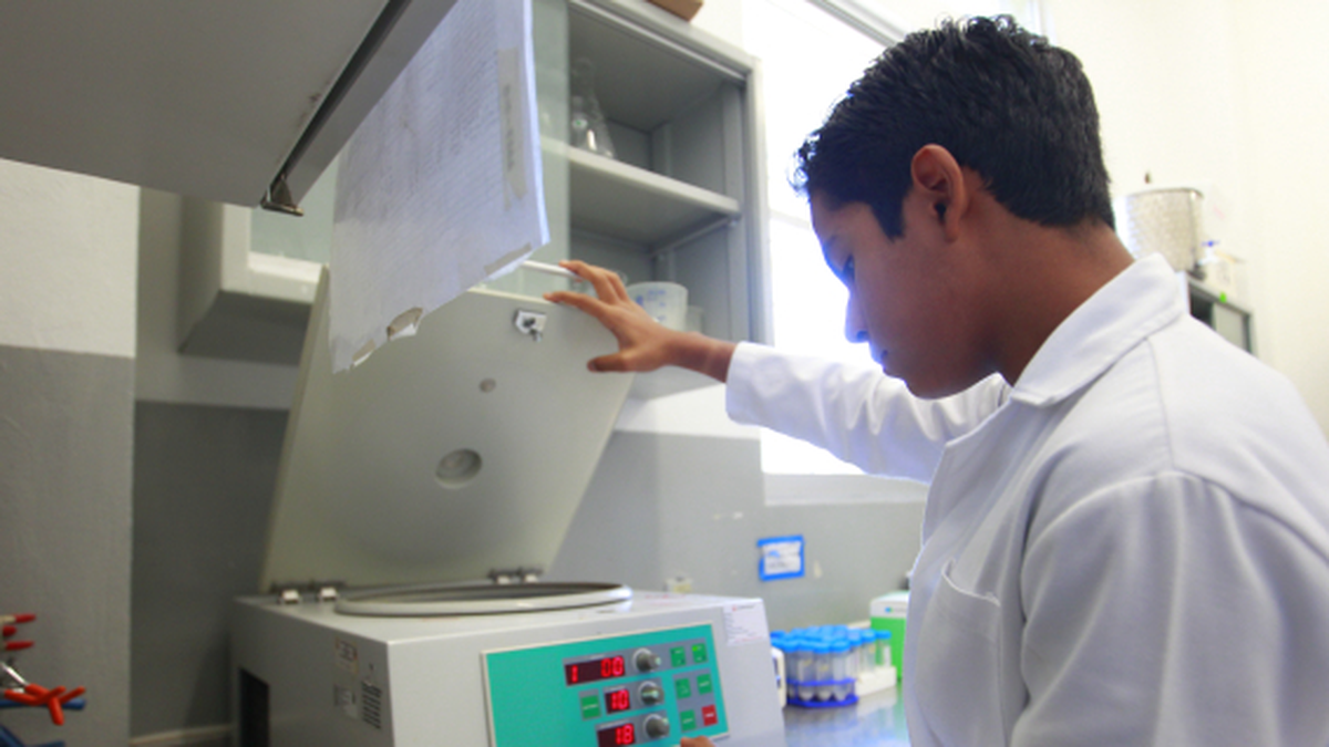 Trabajando en el laboratorio (Foto: gentileza EFE)