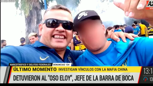 Detuvieron a un barrabrava de Boca por integrar una banda perteneciente a la mafia china