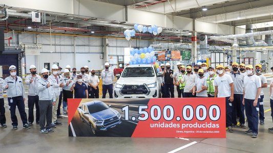 Toyota Argentina logró un millón y medio de unidades producidas