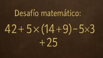 Desafío matemático: ¿en cuánto tiempo lo podés resolver?