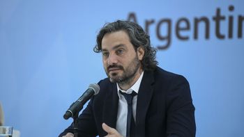 Santiago Cafiero, jefe de Gabinete, fue el encargado de hacer el anuncio (Foto: Télam).