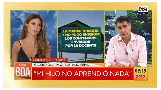 El dramático testimonio de una madre que pide que su hijo repita 7° grado
