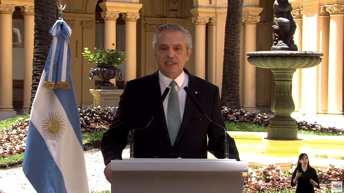 Alberto Fernández se despidió como presidente: No es razonable pensar en un ajuste. (Captura)