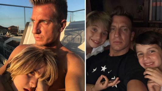 Mientras Wanda está de luna de miel, Maxi López se reencontró con sus hijos