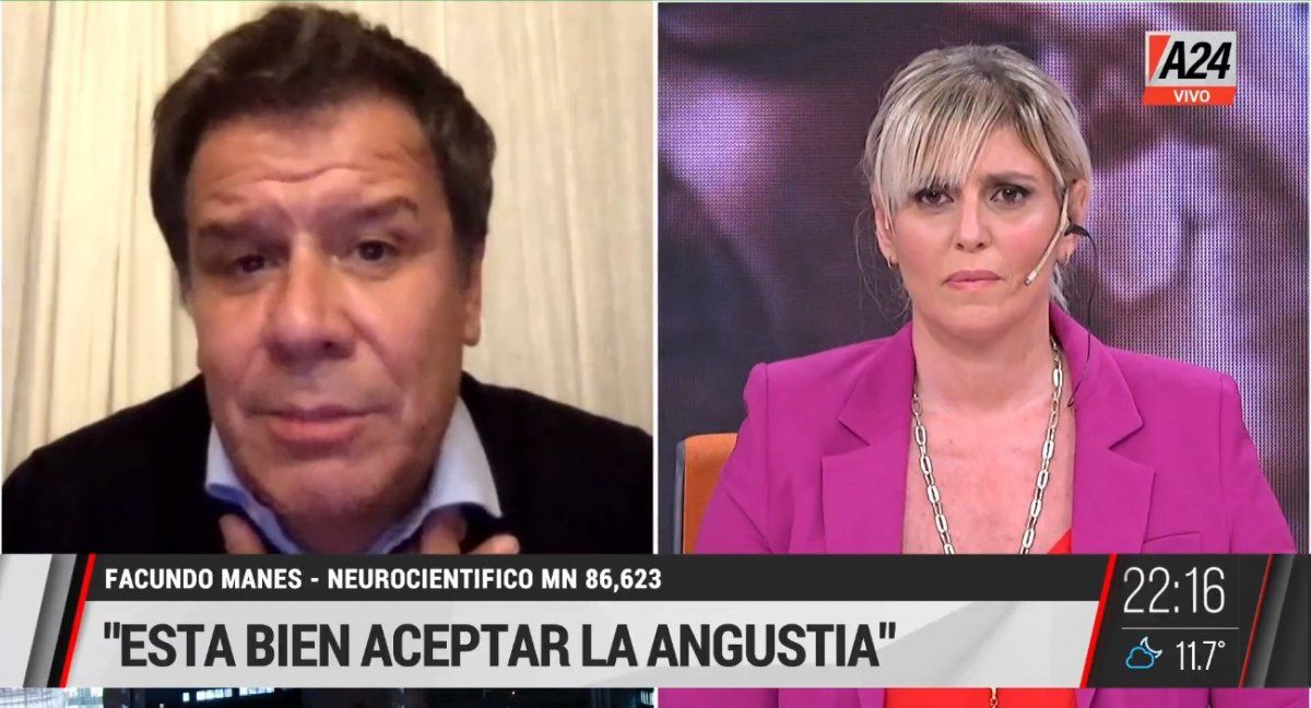 Facundo Manes: No está mal aceptar la angustia y la incertidumbre