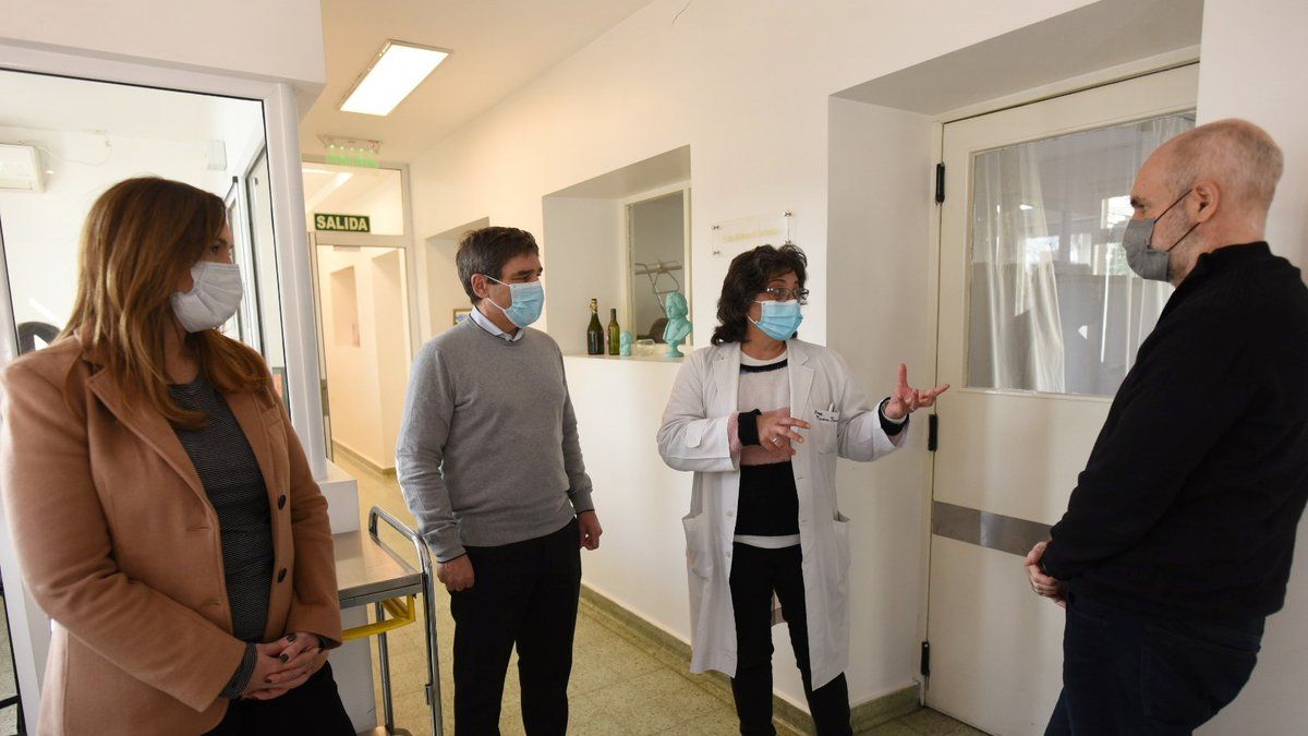 Quirós junto a Vidal y Rodríguez Larreta.