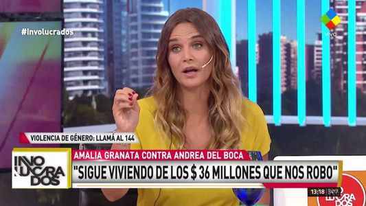 Amalia Granata: Que Andrea del Boca explique qué hizo con la plata de los argentinos