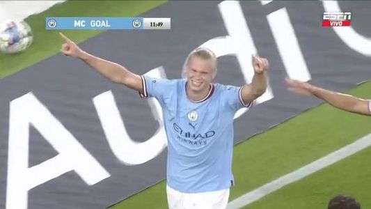 Erling Haaland es un animal: solo tardó once minutos para su primer gol en el Manchester City
