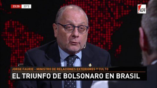 Faurie desestimó que la era Bolsonaro complique al Mercosur: No creo que debiéramos ser tan trágicos